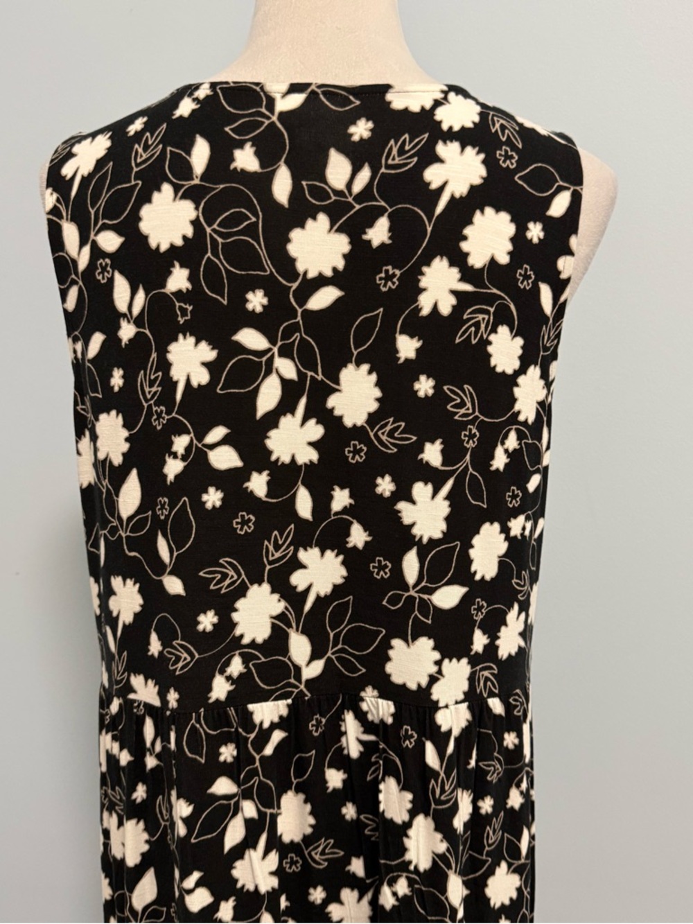 J.Jill Sleeveless Floral Maxi Dress Size M tall - Picture 5 of 9